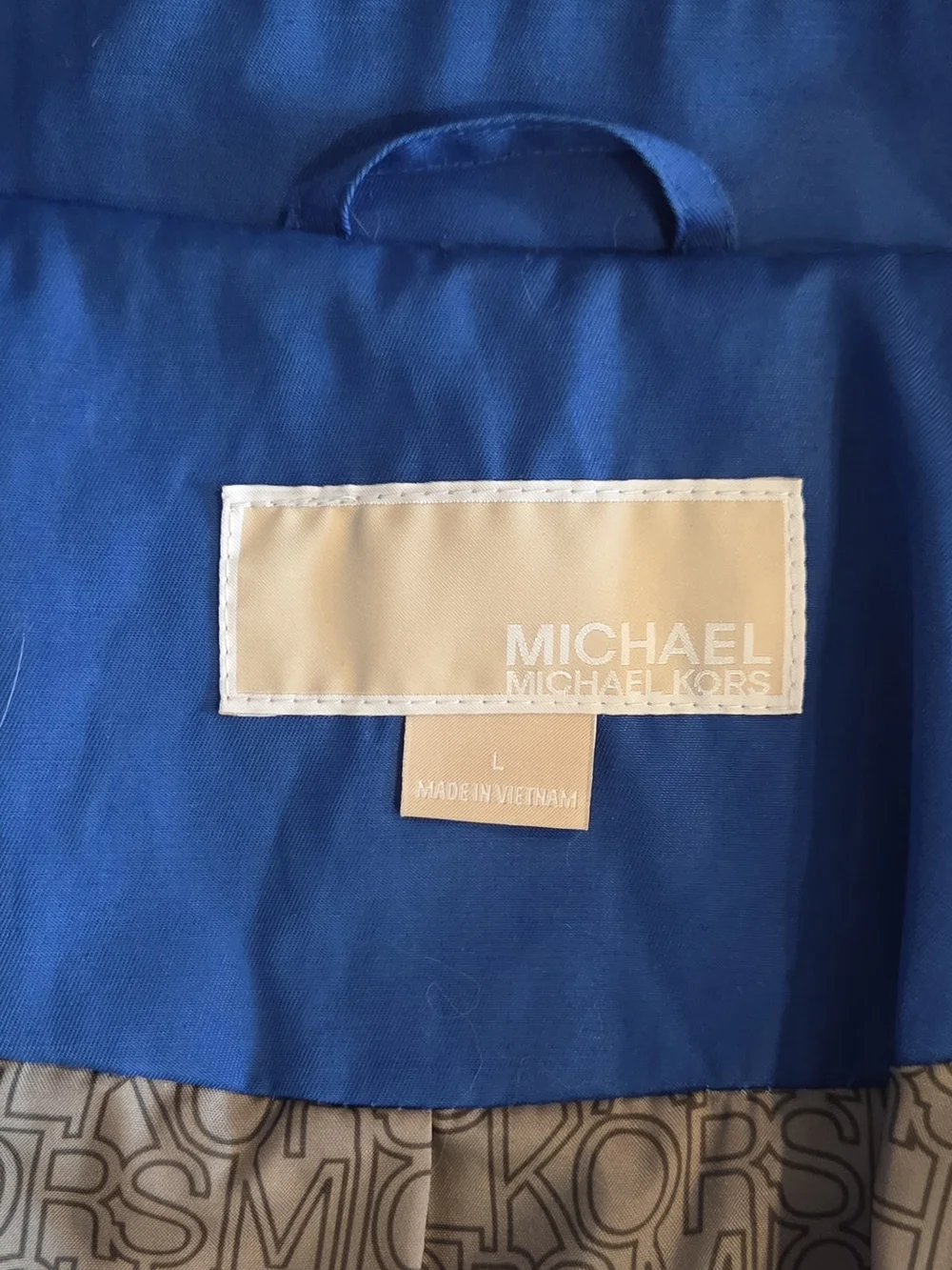 *NWOT* Michael Kors Cobalt Blue Belted Trench Coat